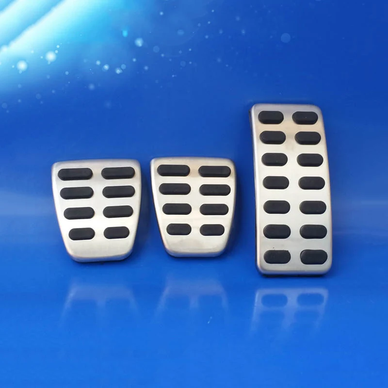 MT 3pcs Автомобильный акселератор, педаль тормоза, педаль сцепления, Накладка для hyundai Creta Ix25 i30 Accent Verna Solaris Elantra Avante AD - Название цвета: MT 3pcs