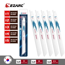 EZARC – scie alternative pour découpe de métal, 5 pièces, 18TPI, bi métal, en Cobalt, 150mm, 225mm, 6 ''/9'', R622PT, R922PT