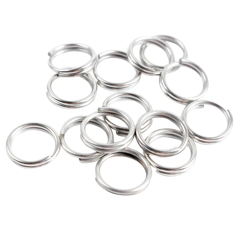 Stainless Steel Split Ring Snap Fishing Circle Heavy Chain-Turning Tackle | Спорт и развлечения