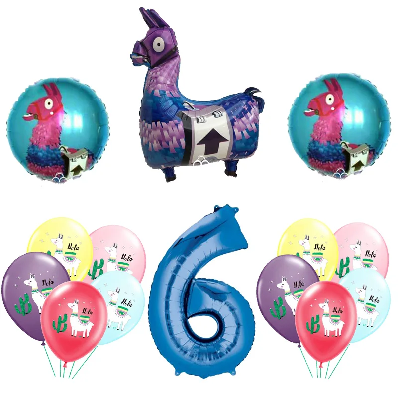 14 шт. Альпака ламы шары Виктора игра воздушный шар 1-й День рождения украшения игрушки для детей