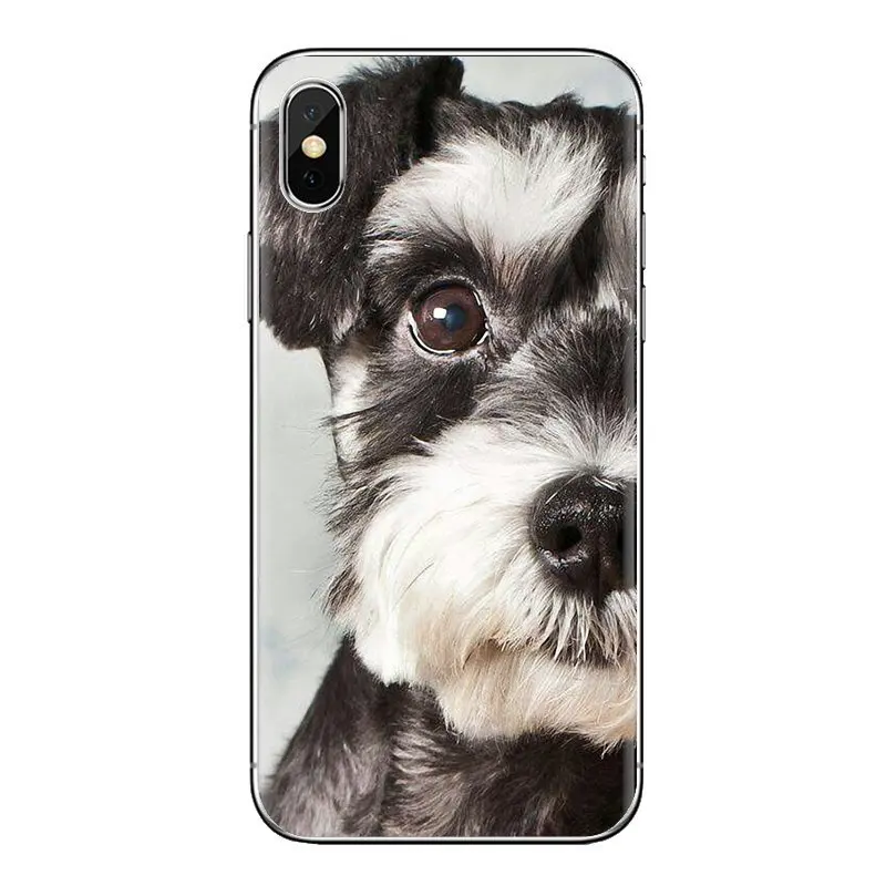 

TPU Silicone Case Miniature schnauzer puppy dog For Xiaomi Mi3 Samsung A10 A30 A40 A50 A60 A70 Galaxy S2 Note 2 Grand Core Prime