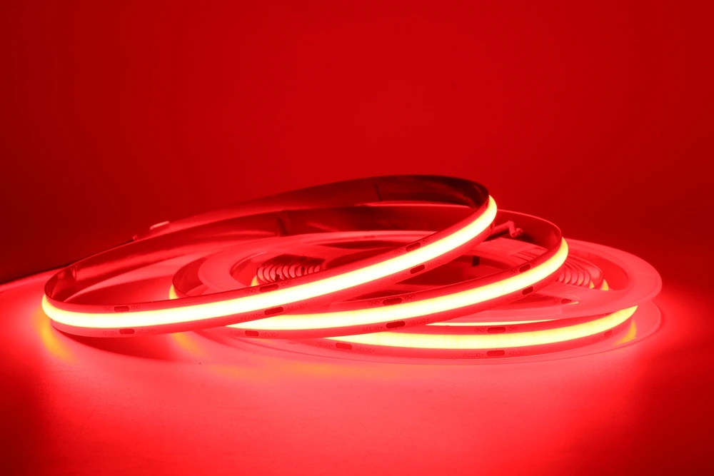 High Density COB Flexible LED Strip FCOB 480/528LEDs/m Led Lights Tape Warm/Nature/Cool White Linear Dimmable DC12V/24V