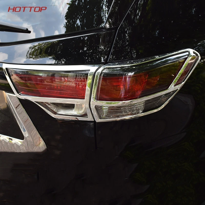 Rrar хвост светильник Накладка для Toyota Highlander 2015 2016 2017 2018 ABS Задняя рама вагонетки с