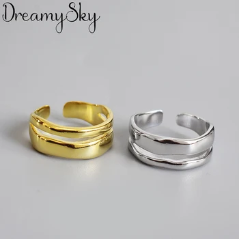 

Punk New Personality Silver Color Multi-layer Chains Rings For Women Engagement Ring mujer Anillos Bijoux