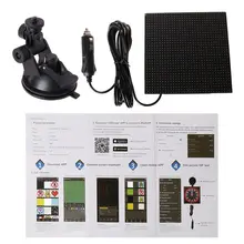 Полноцветный светодиодный экран для автомобиля, беспроводной Bluetooth, управление приложением, прокрутка, СВЕТОДИОДНЫЙ знак, инструкция по вождению, изображение, GIF светильник