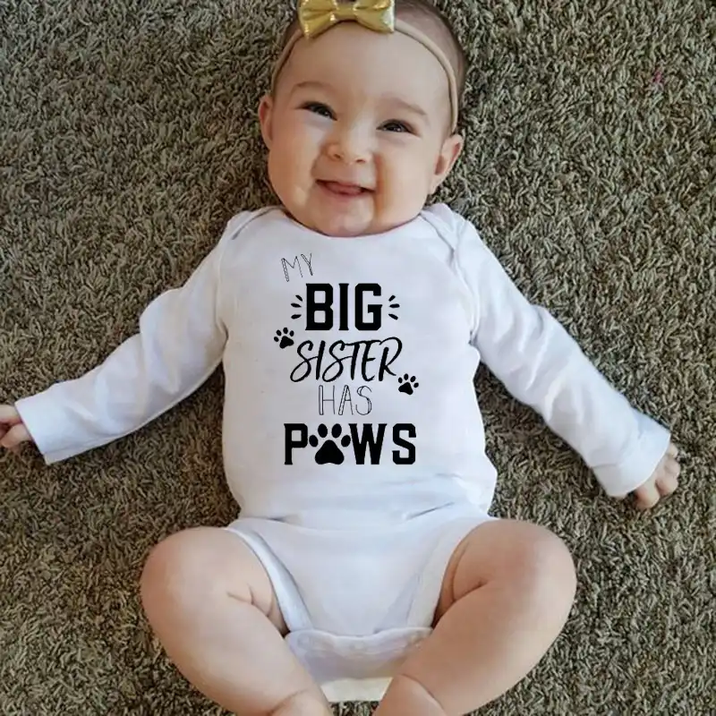 my big brother has paws onesie