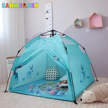 

Children Portable Folding Tent Kids House Tent Indoor Outdoor Camping Tent For Children Boys Girls Princess Toy Game House Gifts