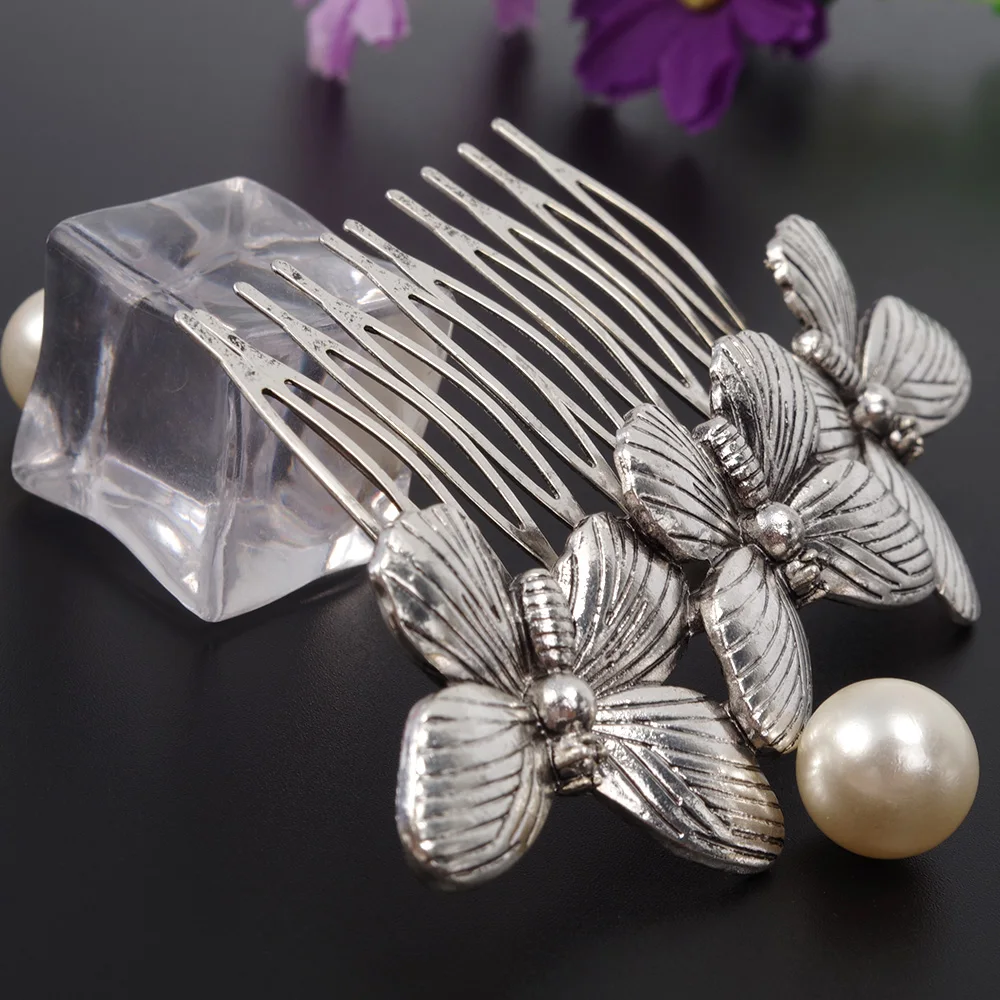 1 шт в винтажном стиле виде бабочек волосы на заколках для наращивания расчески