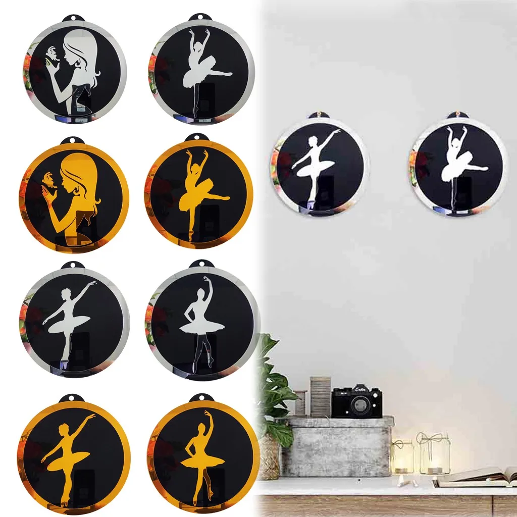 3D балетная девочка украшение дома колокольчик классное зеркало Настенная