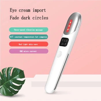 

Eye Beauty Instrument Red Light Rechargeable Eye Massage Pen Beauty Eye Pen Remove Eye Bags And Dark Circles Hot Compress