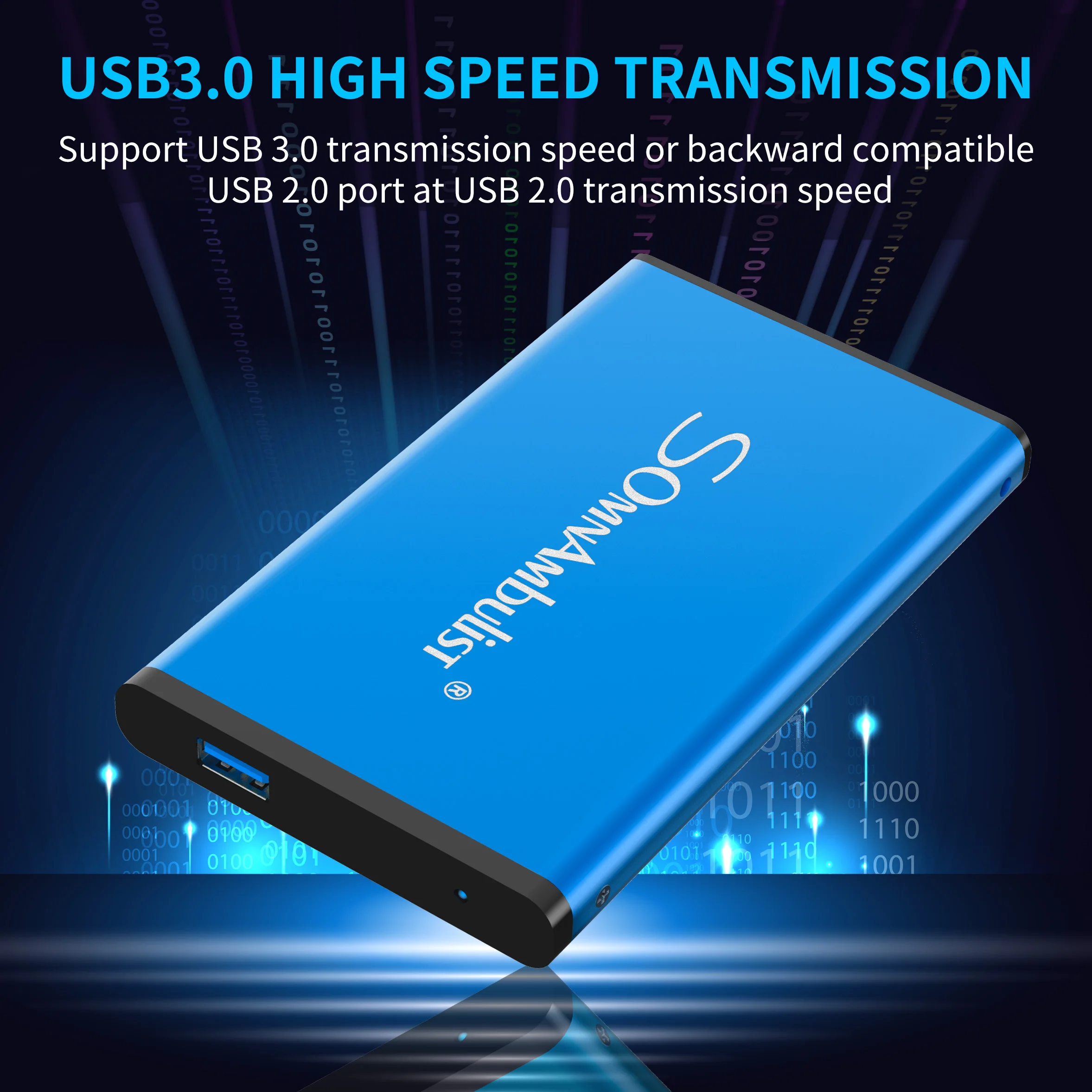 SOMNAMBULIST металлический тонкий портативный внешний жесткий диск Disco duro externo USB3.0 Disque