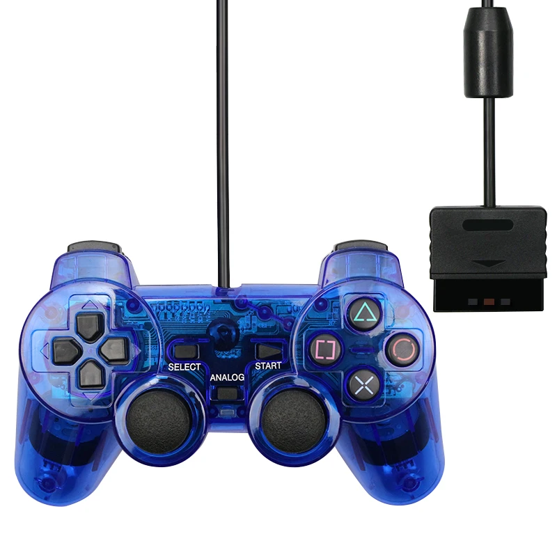 Wired Gamepad for Sony PS2 Controller for Mando PS2/PS2 Joystick for playstation 2 Vibration Shock Joypad Wired USB PC Controle 