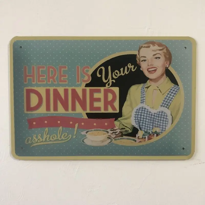 [Luckyaboy] Diner Tintin английская поговорка табличка винтажная металлическая жестяная вывеска домашний бар паб Гараж Декор таблички человек пещера Наклейка на стену