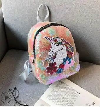 same as picture Школьные сумки с блестками и единорогом для девочек; милый детский рюкзак; школьная сумка; вместительные Детские рюкзаки; Sac Enfant Mochila Escolar - Цвет: same as picture