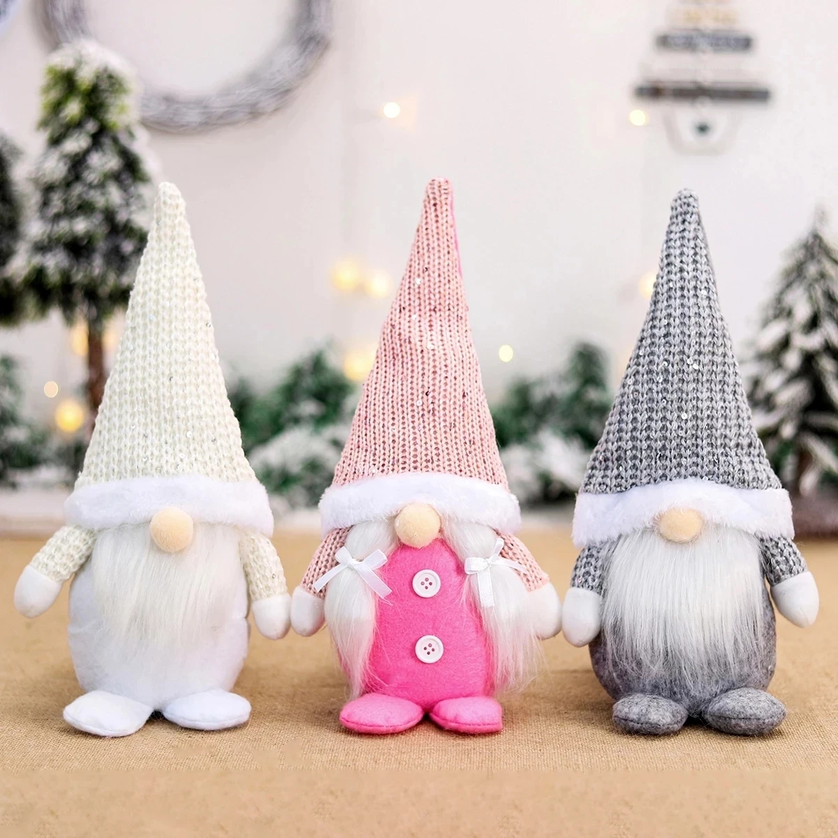 Christmas Faceless Doll Merry Christmas Decorations for Home Xmas Gifts Ornaments Navidad Happy New Year