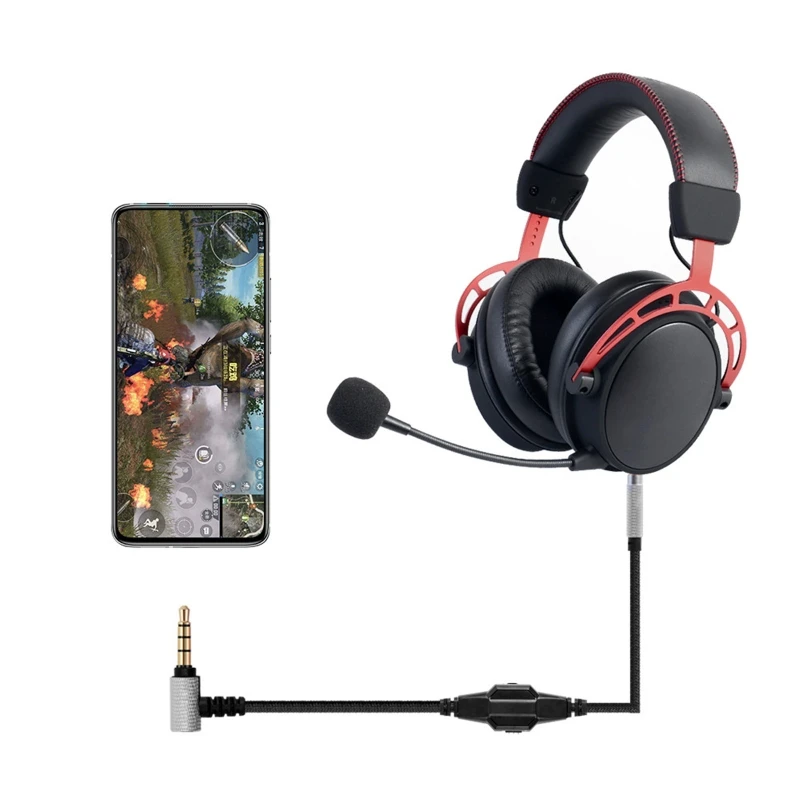 3 5mm Headphone Cable Audio Cord Line For HyperX Cloud Mix Cloud Alpha Gaming Headsets