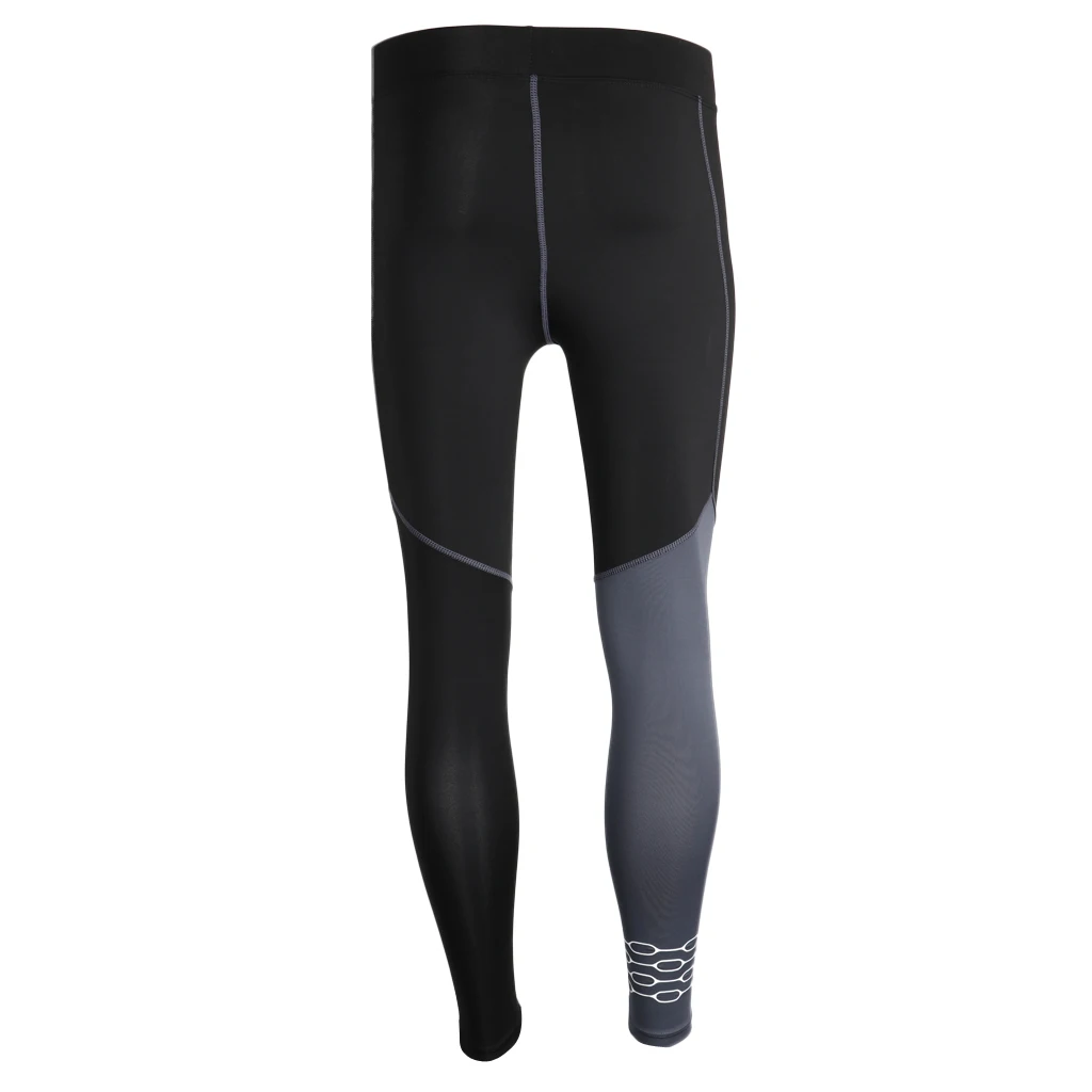 Men Compression Pants Workout Fitness Legging Tights Sports Pants Black Grey