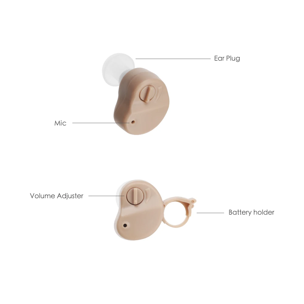 AXON K-80 Hearing Aid Rechargeable Mini Hearing Aids Sound Amplifier Invisible Hear Clear for the Elderly Deaf Ear Care Tools