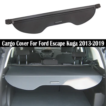 

Car Rear Cargo Cover For Ford Escape Kuga 2013-2019 privacy Trunk Screen Security Shield shade Auto Accessories