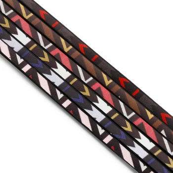 

Arrow Pattern Cut Leather Fashion Bracelet Making Pu Leather Six Colors 5mm Jewelry Accessories Raw Materials 2020 New Wholesale