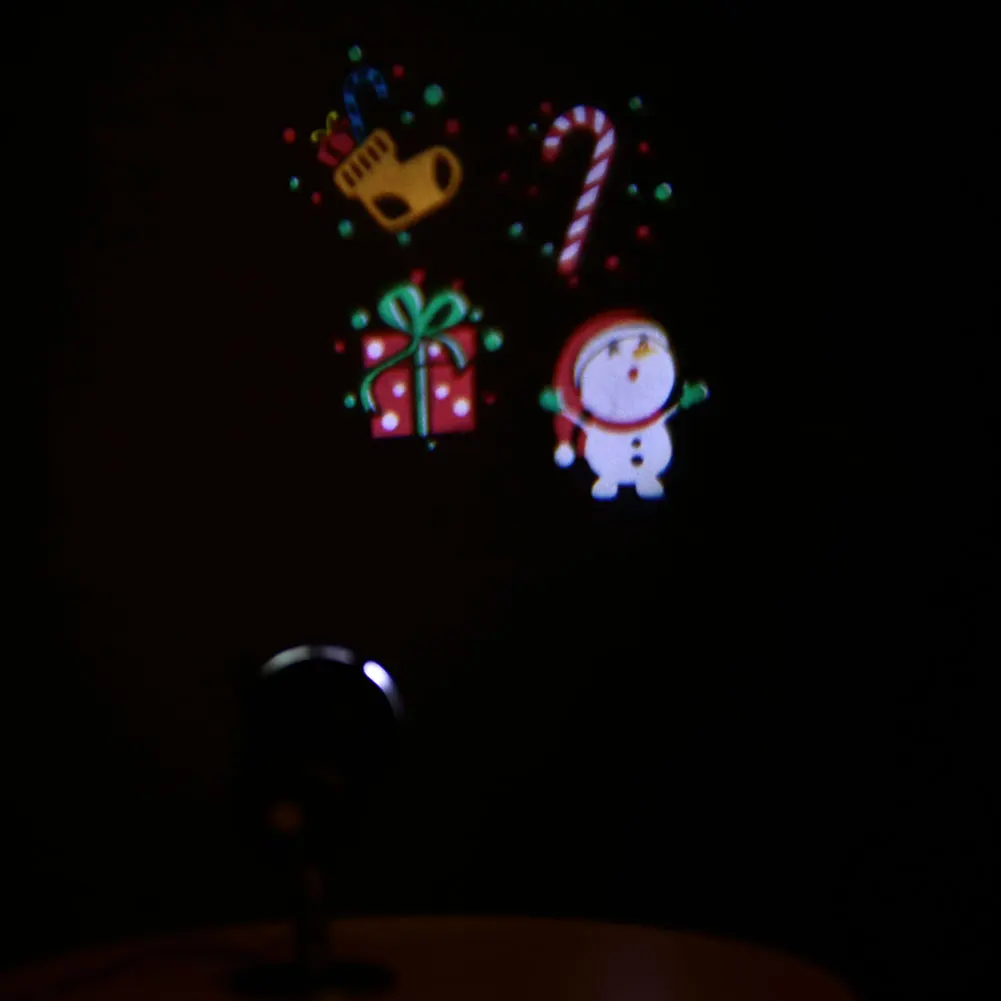 Landscape Lamp LED Moving Christmas Xmas Projector Lights Portable Plastic Indoor Outdoor Lawn Lamp Garden Party Birthday