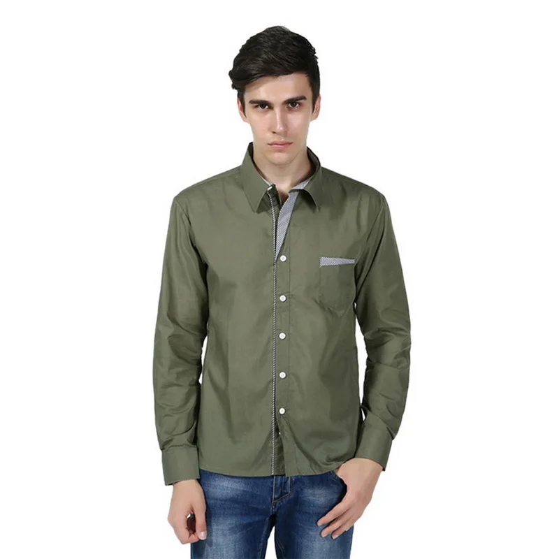 HEFLASHOR Мужские Рубашки s Camisa Masculina рубашка с длинными рукавами для мужчин корейский тонкий дизайн формальная повседневная мужская рубашка больших размеров M-4XL