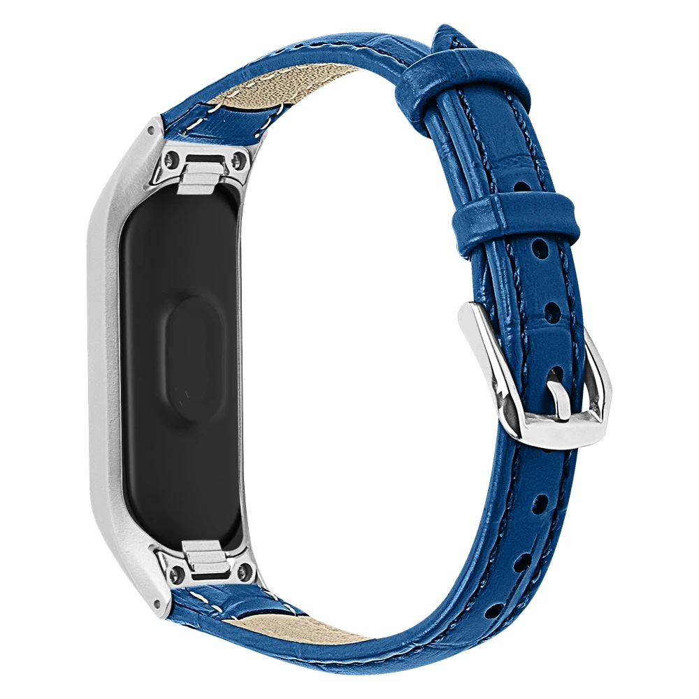 Кожаный ремешок для часов для samsung Galaxy Fit-e SM-R375 Смарт часы браслет Мода замена Браслет Correa - Цвет: Blue