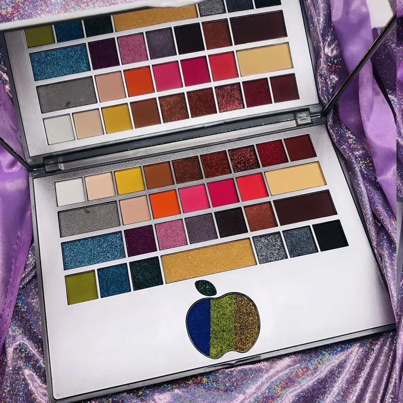 16 цветов гамбугер тени для век Палитра мерцающий матовый Eyeshaow Pallete высоко пигментированный блеск металлик Косметика Макияж Палитра