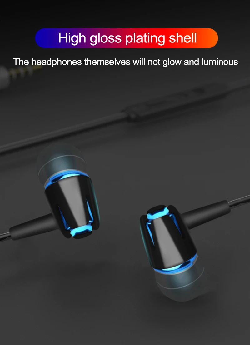 Mini Wired Earbuds 3.5mm In Ear Wired Earphones Volume Adjustment Sport Headset with Mic For Xiaomi iPhone Samsung Huawei (2)