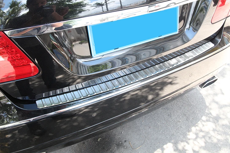 Для Mercedes Benz W212 E180L E200L e26262626262626обобобобобобобобобобобобобобобобобобобобобобшивка заднего бампера из нержавеющей стали для Mercedes Benz W212 E180L E200L E260L E260L E300L 2010