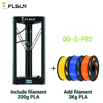 

Flsun QQ-S-Pro Delta 3D Printer High Speed New Auto-leveling Switch Large Print Size kossel 3d-Printer Touch screen