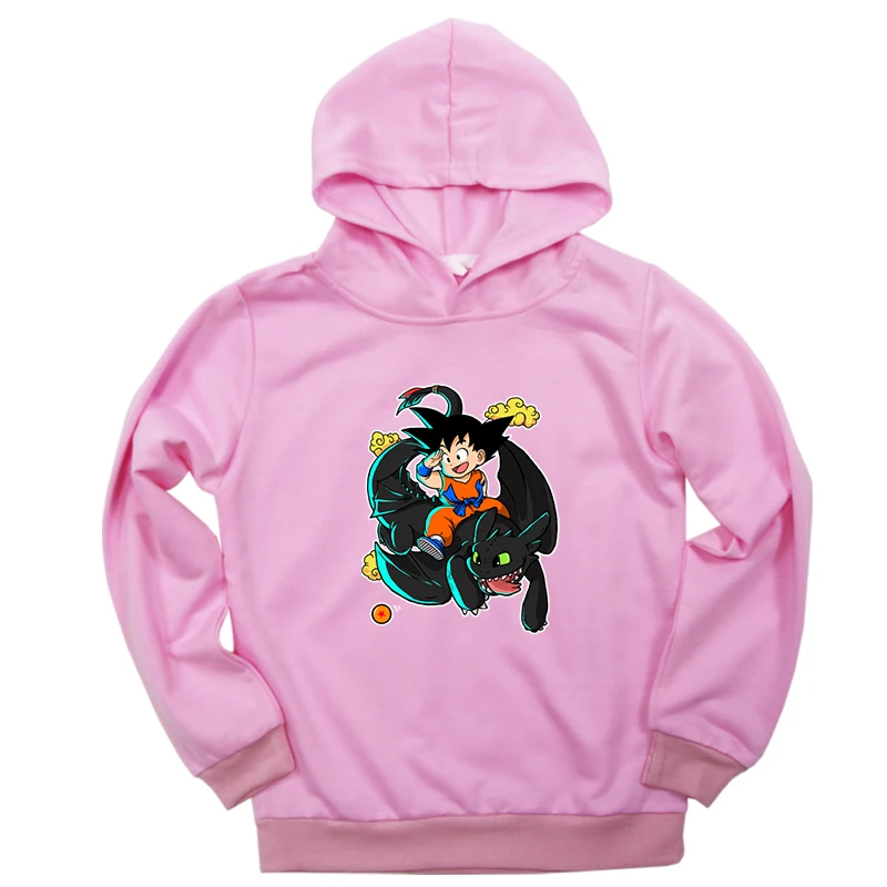 Hoodies 13 Коллекция года, лидер продаж, весенний Свитшот хлопковая одежда с принтом «Жемчуг дракона» для мальчиков и девочек толстовки с длинными рукавами осенний Повседневный пуловер - Цвет: Hoodies 13