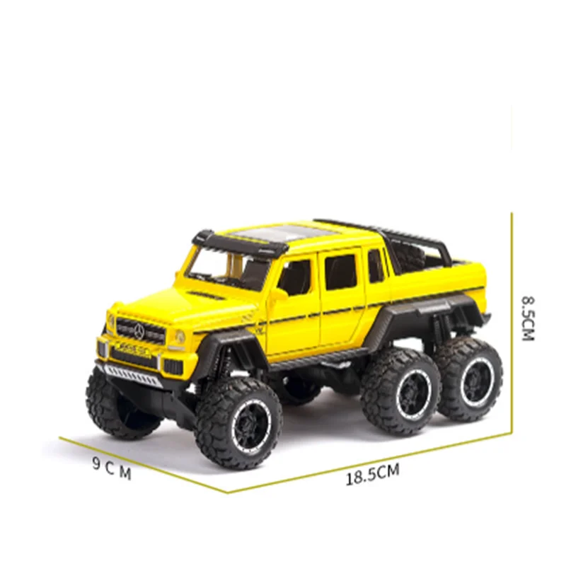 1/32 сплав грузовик G63 внедорожник литье под давлением игрушечный автомобиль модель звук и светильник 6 дверь может открыть детская Подарочная коллекция