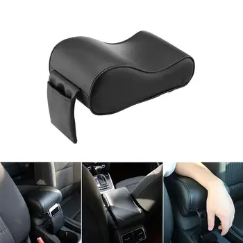 

PU Leather Car Box Armrest Cushion Memory Foam Armrest Center Consoles Hand Rest Pillow Pad with Pocket