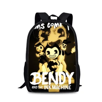 

2019 Bendy And The Ink Machine Backpack for Teens Back To School Bags Student Bookbag Daily Backpack Mochila notebook bag