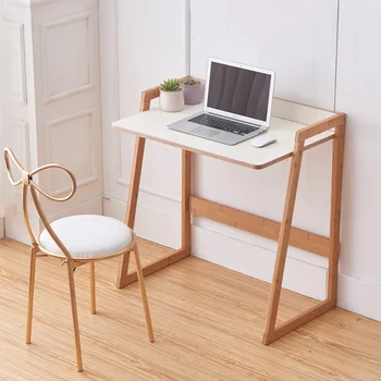 

Single student writing desk home bedroom bedside mini simple notebook solid wood small Nordic computer desk