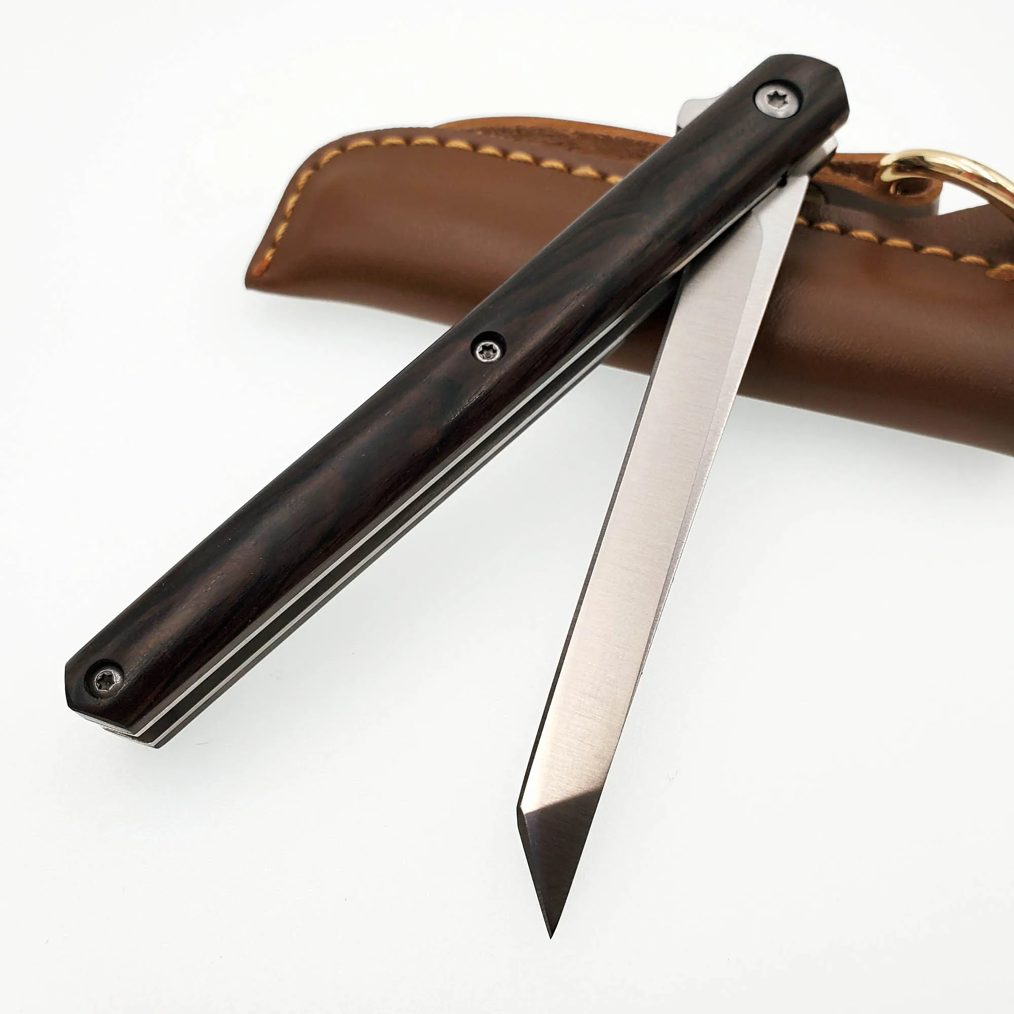 JSSQ карманный складной нож 7Cr17Mov лезвие деревянная ручка Открытый выживания мини карманные ножи кемпинг Охота Тактический многофункциональный EDC инструмент - Цвет: Type A