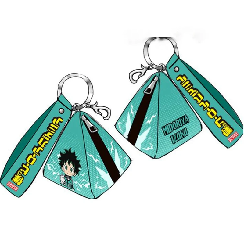 Кошелек My Hero Academy TriangleMidoriya izku, Двойные держатели для карт, кошелек для монет, подарок аниме