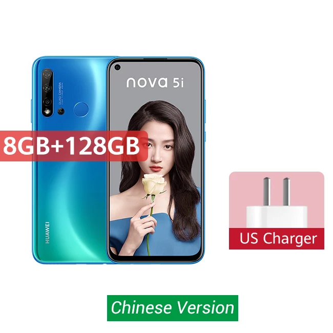 huawei Nova 5i 6 ГБ 8 ГБ 128 Гб Смартфон 24 МП камера s 24 МП фронтальная камера 6,4 ''полный экран Kirin 710F Android 9 Скидка 600 руб. /. При заказе от 5500 руб. /Промокод: newyear600 / Количест - Цвет: 8 128 Blue