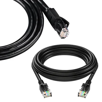 

Lan Cable Ethernet Cable UTP RJ 45 Network Cable Flexible Ethernet LAN Network Patch Lead Cable Black RJ45 CAT-5 Cord Wire