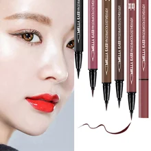 Быстросохнущие гладкие водостойкие подводки для глаз, карандаши для глаз, коричневый, черный цвет, пигменты, защита от пятен, жидкая подводка для глаз, карандаш, инструменты для макияжа
