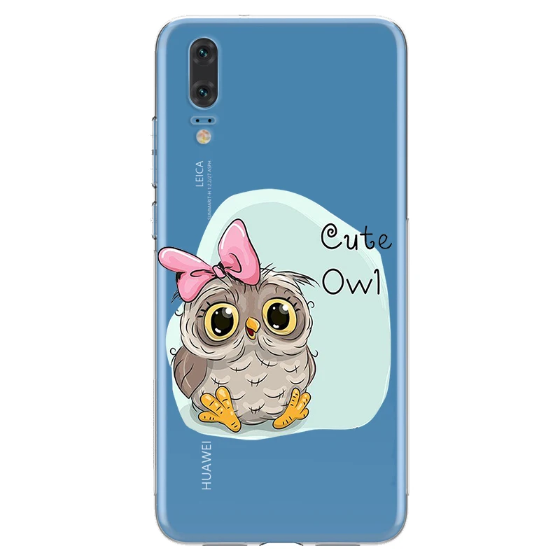 Чехол ciciber с милыми животными и совами для Huawei P30 P20 P10 P9 P8 Lite Pro Plus 2017 P smart 2019 чехлы