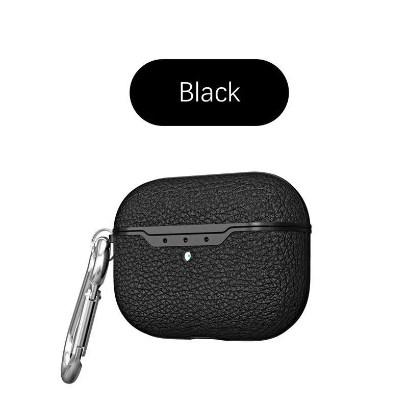 black Для Airpods Pro Чехол тонкий защитный текстурированный противоударный мягкий TPU для Air Pods Pro аксессуары Fundas - Цвет: black