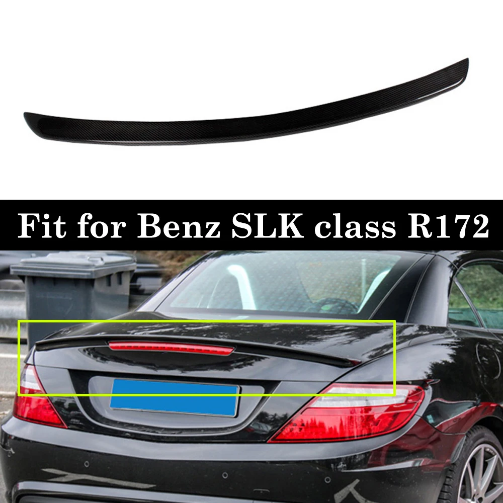 Карбоновый спойлер для заднего бампера автомобиля Mercedes SLK class R172 SLK250 SLK200 SLK350 SLK55 2012