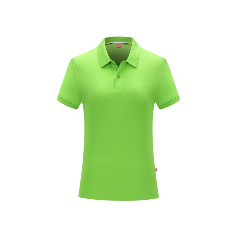 Новая летняя рубашка поло женская повседневная с коротким рукавом тонкая рубашка поло Mujer модная женская хлопковая рубашка поло - Цвет: light-green