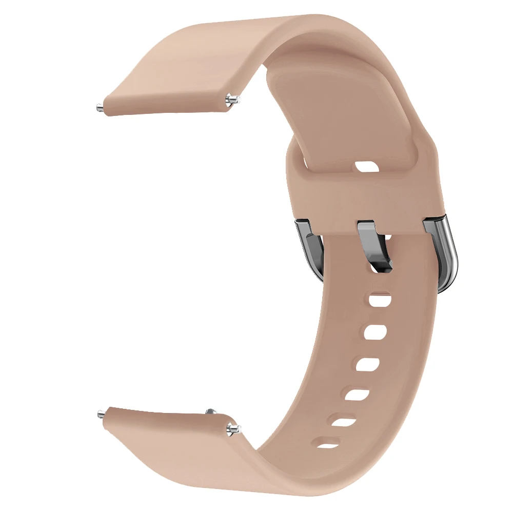 Rose pink Цветной мягкий силиконовый сменный ремешок для Garmin Vivoactive3 Vivomove HR, умный Браслет для Garmin Vivoactive 3, ремешок для часов - Цвет: Rose pink