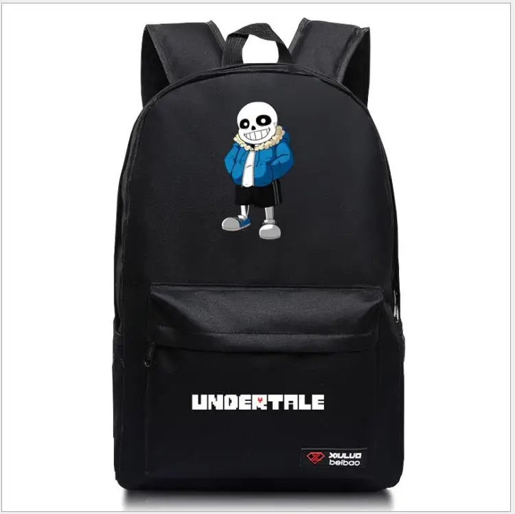 Горячая игра Undertale Frisk Sans печати рюкзак Undertale школьные сумки холст унисекс сумки на плечо Rugzak рюкзак для ноутбука