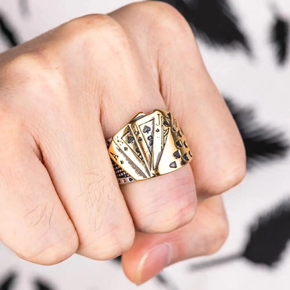 Anello Motore Moto Uomo Punk Cool Per Uomo Ragazzo Gotico In Acciaio Inossidabile 316L Anello Teschio Motociclista Regalo Gioielli Di Moda All'ingrosso - Foto 6