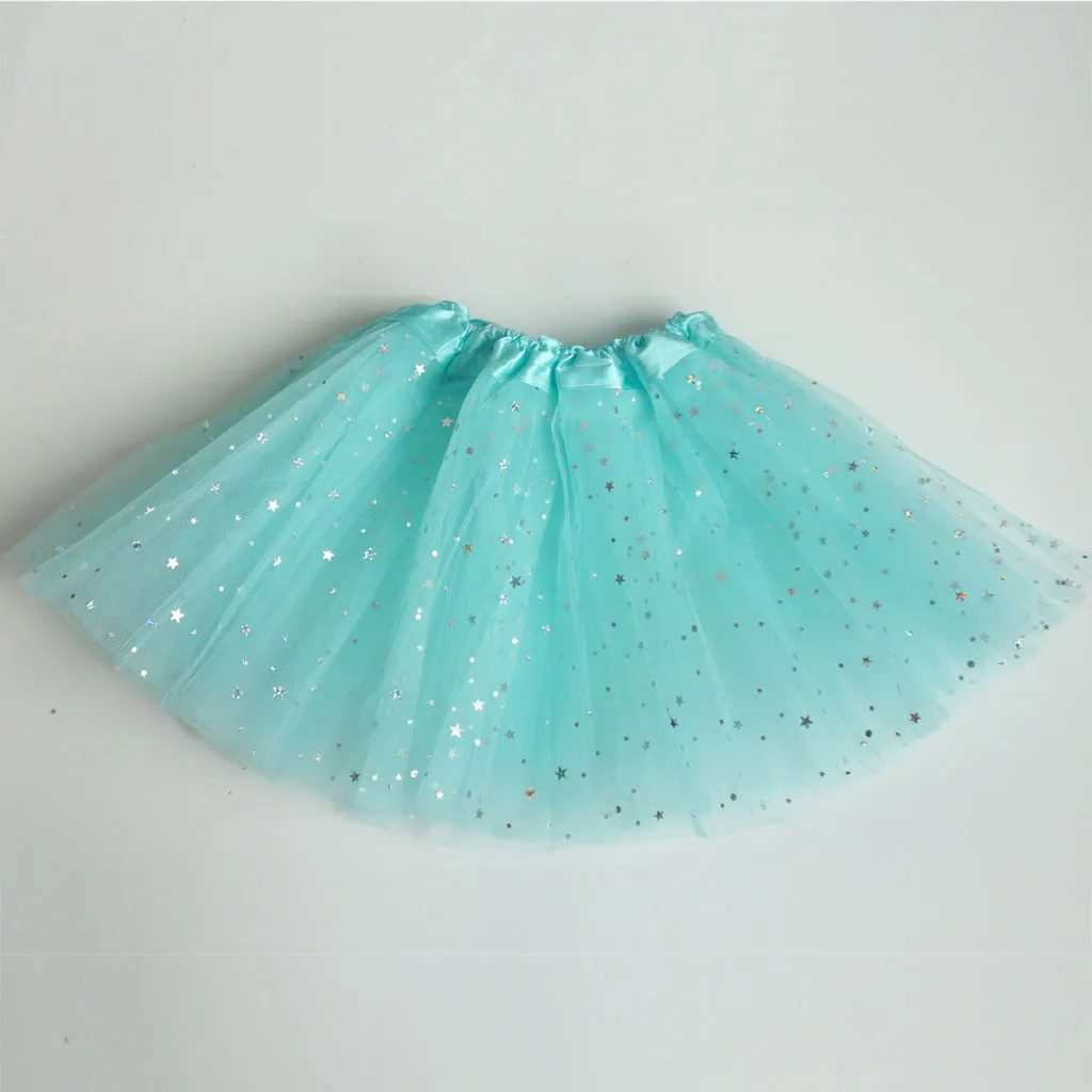 2020 Baby girls fluffy petti skirts tutu Girls Polka Dot Star Sequin Mesh Tutu Skirt Puff Tutu Ballet Girl Skirt