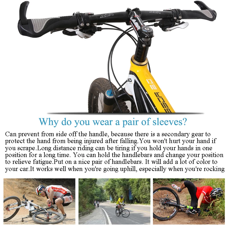 Чехол для руля велосипеда дорожный MTB велосипедный руль резиновый руль из алюминиевого сплава круассан форма Аксессуары для велосипеда
